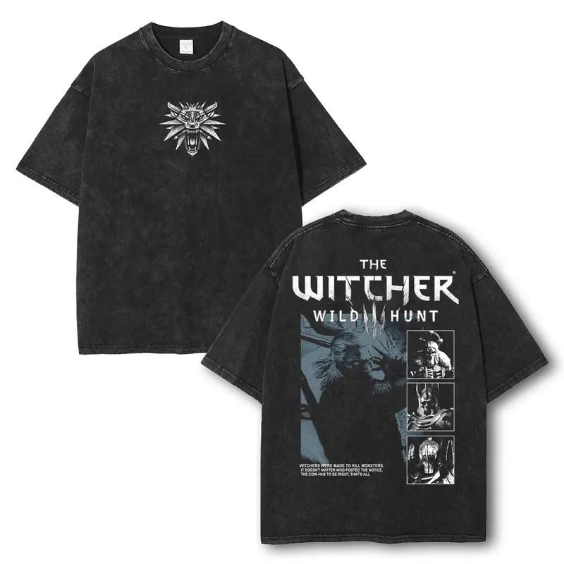 The Witcher Anniversary Tee Unisex Oversize Cotton T-shirt for Game Fans S