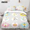 Duvet Cover Cute Cartoon Animal King for Kids Girls Boy Teen Gift Cute Dinosaur Dog Comforter Cover Microfiber Bedding Bedroom three piece set
