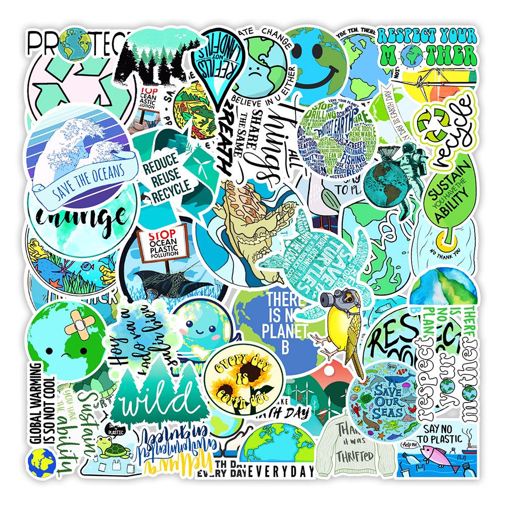 50 Eco-Friendly Graffiti Stickers for Cars, Motorcycles, Phones, and Skateboards