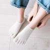 Fünf-Finger-Socken, Unsichtbare Socken für Damen, Baumwollsocken, Flach geschnittene Dünne Schweißabsorbierende Sneaker-Socken, Zehensocken