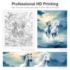 Frame Diy Painting By Numbers Kits Horse Acrylic Paint By Numbers Animals Number Painting On Canvas For Home Decors 40x50cm