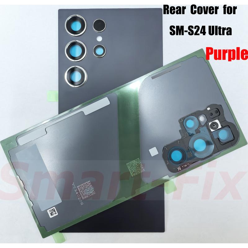 (New)O-E-M Back Lid Battery Cover Case for SM-S24 Ultra 24ULTRA S24U 5G Glass Battery Door Back Glass Rear Housing Rear Cover