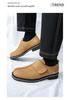 Men's Height Increasing Leather Slip-On Shoes: Summer Casual & Business Wedding Footwear