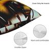 Bee And Flowers Pillow Cover Square Cushion Cover Retro Trendy Pillow Case For Sofa Home Decor