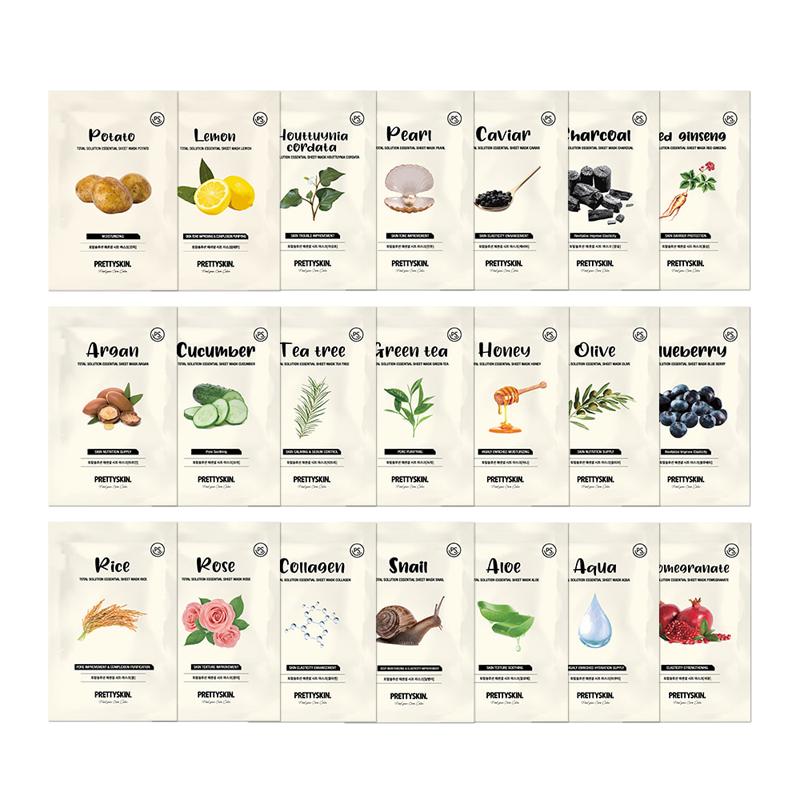PRETTYSKIN Total Solution Essential Sheet Mask 23g