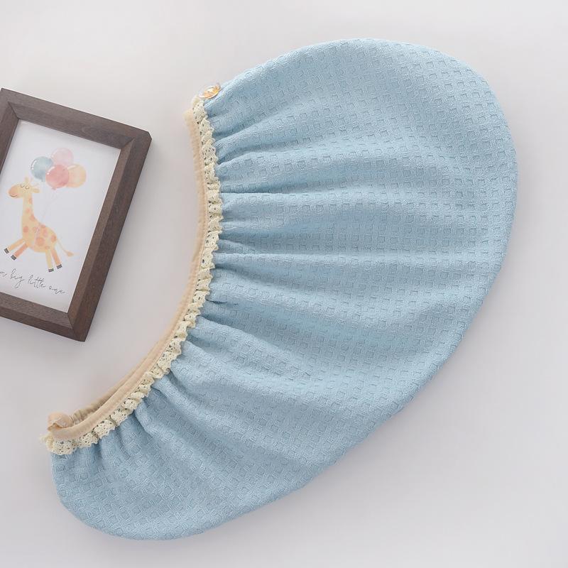 Microfiber absorbent dry hair cap women's thickened headscarf with elastic waffle dry hair towel