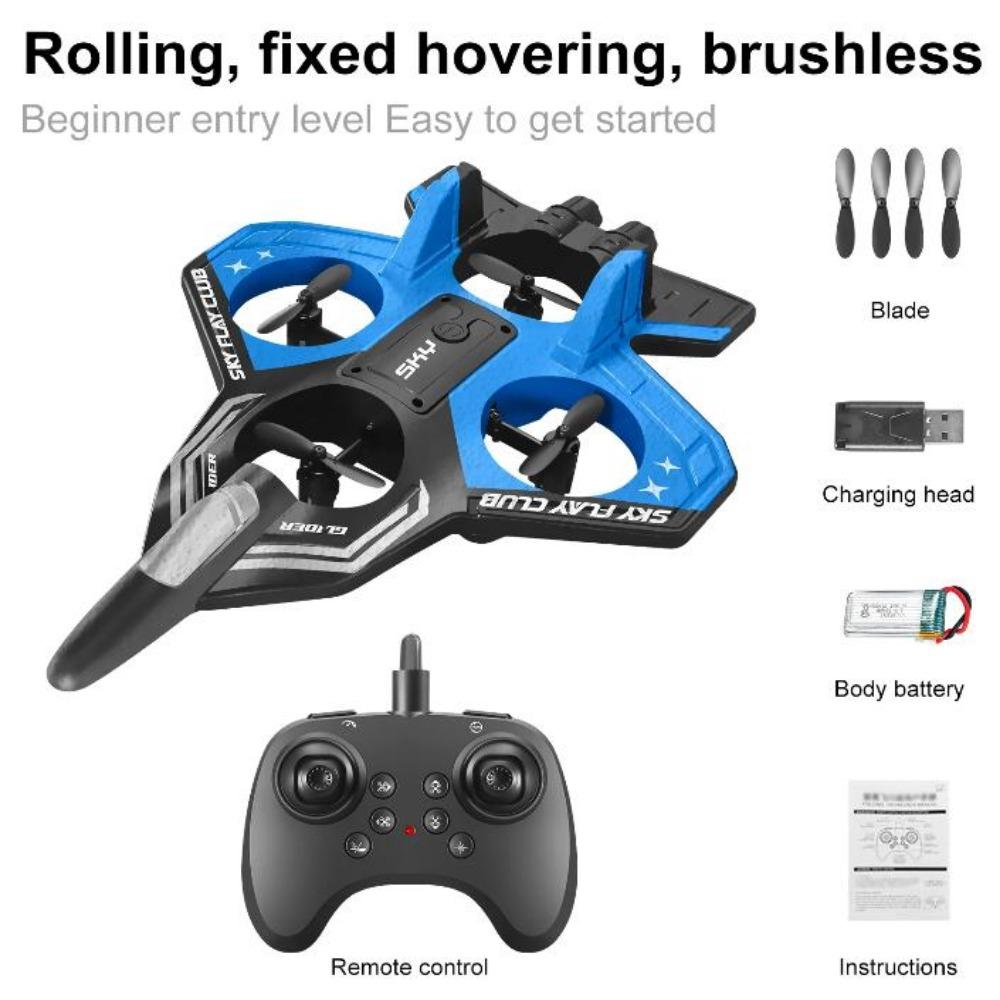 Gravity Sensing Remote Control Foam Fighter Rechargeable RC Hobby Jet Plane  Kids Gifts