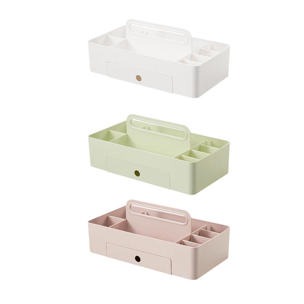 Tragbare Box 8 Fächer Kosmetikhalter Bürobedarf Arbeitsplatte Make-up Schreibtisch Badezimmer Multifunktionaler Caddy Organizer