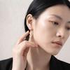Vintage French Style Gold-Plated Copper Vase Earrings for Women - High-End Luxury Studs