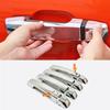 For GWM Great Wall WEY Tank 300    ABS Carbon Fiber Car Door Handle Cover Door Bowl Frame Trims Decorative Sticker