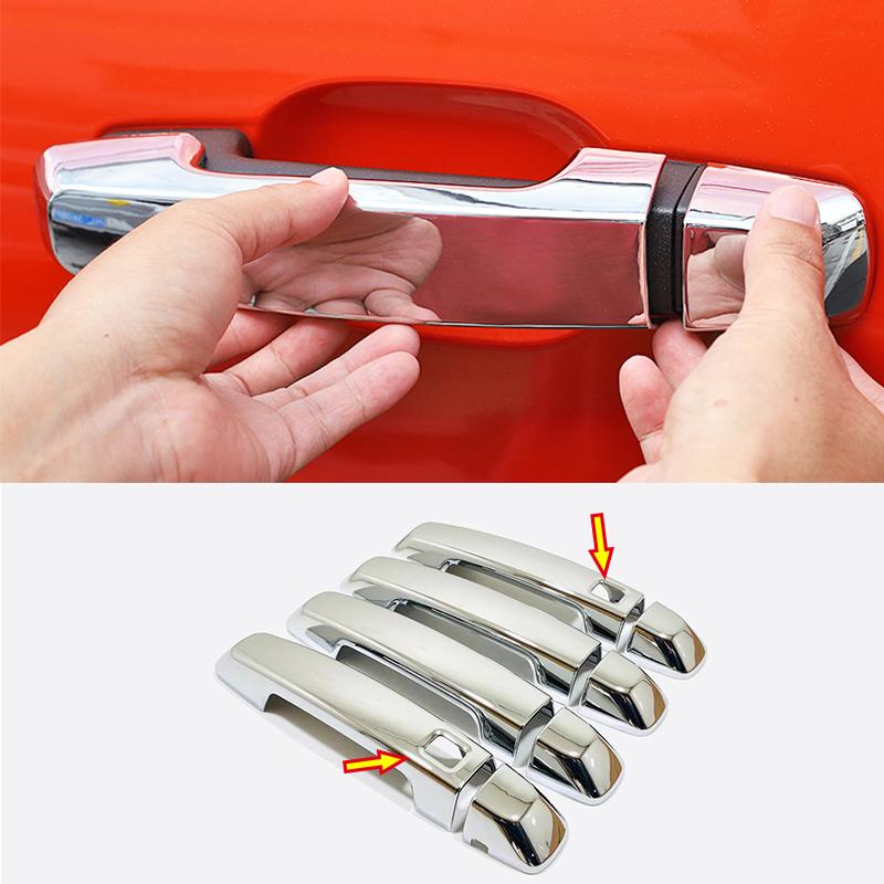 For GWM Great Wall WEY Tank 300    ABS Carbon Fiber Car Door Handle Cover Door Bowl Frame Trims Decorative Sticker