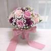 Romantic Wedding Bouquet Artificial Roses Multi-functional Silk Artificial Flowers with Silk Ribbon Real Touch Mariage Bouquet