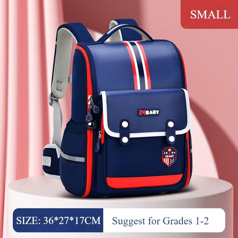 ZMBABY Moda İngiltere Stili Sonbahar Yeni İlkokul Öğrenci Okul Çantası Entegre Tam Açılır Büyük Kapasiteli Çocuk Sırt Çantası 1-3-4. Sınıflar Erkek Çocuk Kitap Çantası