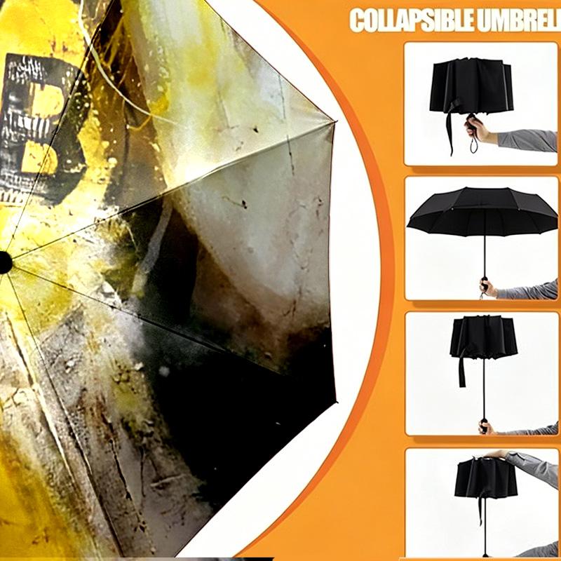 Borussia Dortmund Print Umbrella Automatic Opening/ Closing - Portable Foldable Design - Daily use for Travel/Outdoor - Gift for Birthday