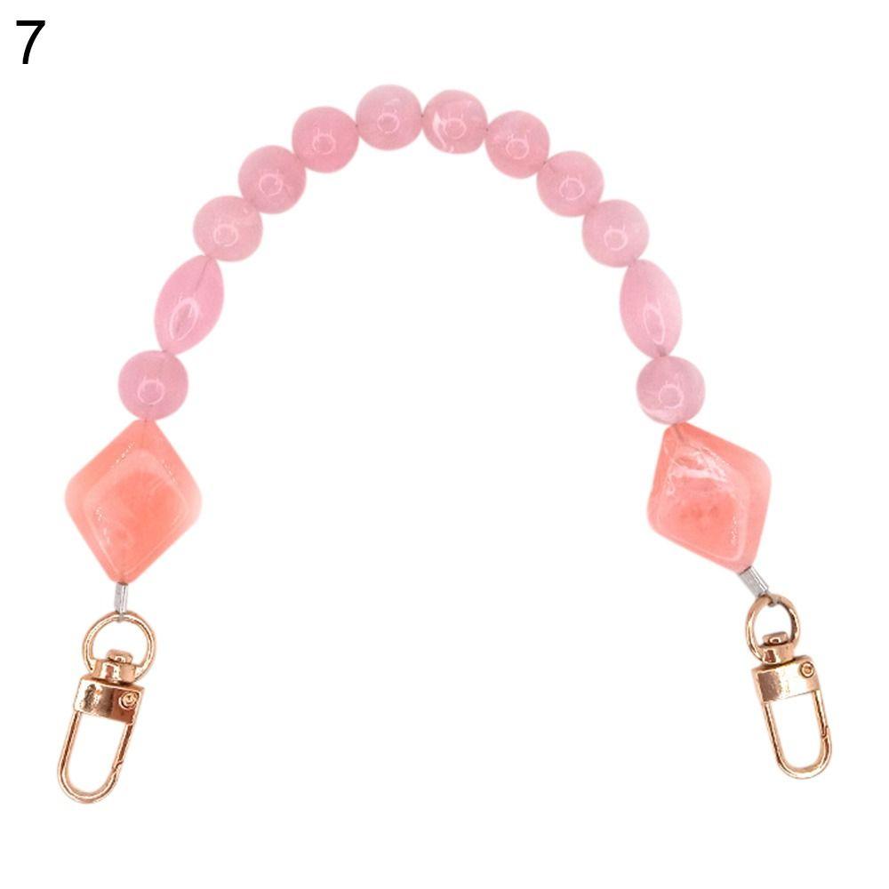 Exquisite Colorful Handbag Chain Replaceable Stone Bead Phone Case Hanging Chain Resin Purse Bag Belt Phone Case Accessories