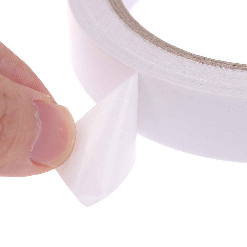 2Rolls 17M Double Sided Tape Strong Double Faced Powerful Hand Tearing Adhesive Tape For Mounting Fixing Pad Sticky Paper