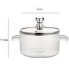 ZISIZ 1,6L Borosilikatglas Multifunktionstopf