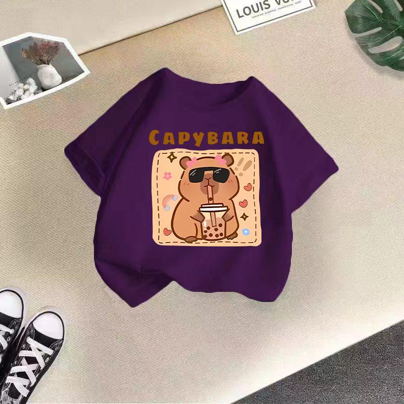 Children's Casual Short-sleeved T-shirt - Summer Girls' And Boys' Fashionable And Cute T-shirt