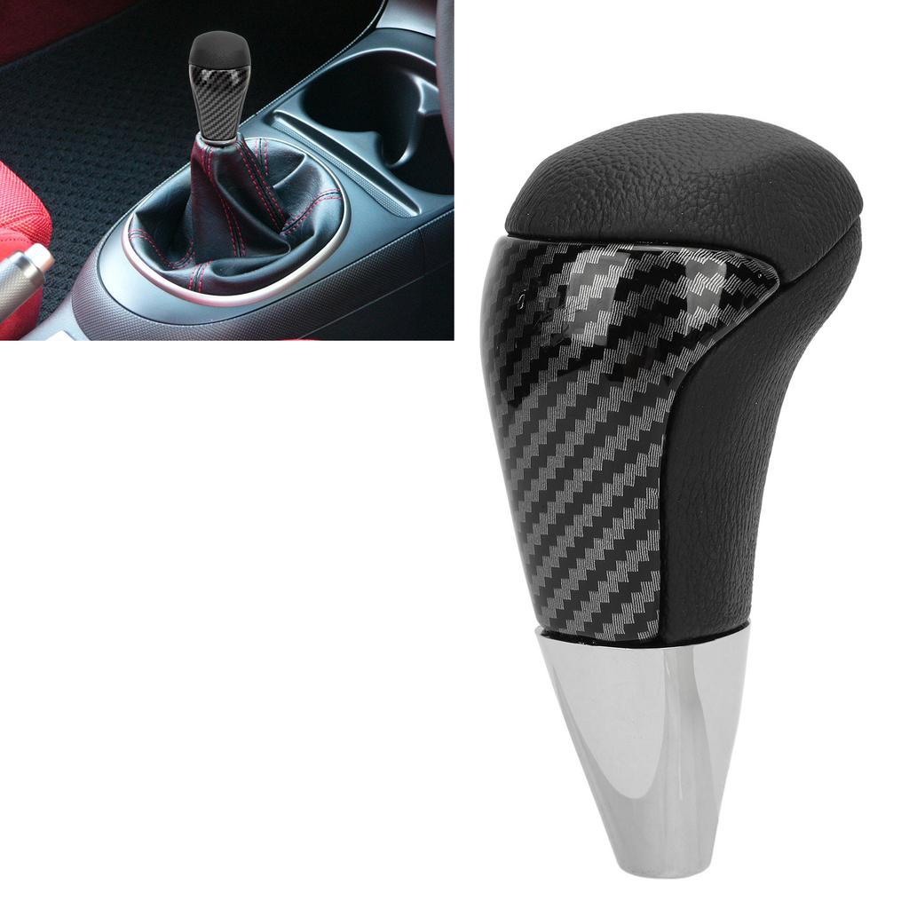 Carbon Gear Knob, gonomic and Sturdy Gear Head with 3 Adapt s for Manual Automatic Cars