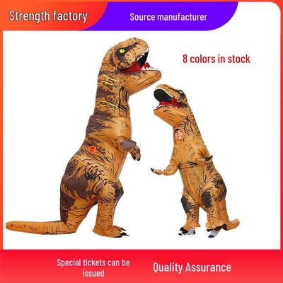 Halloween T-Rex aufblasbares Kostüm: Lustiger Dinosaurier-Anzug für Outdoor-Aktivitäten & Eltern-Kind-Auftritte