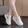 Thick-soled mesh hollow breathable little white women's shoes 2025 summer, new versatile casual sports board shoes women's Q195