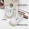 Children's Canvas Shoes Boys' Little White Shoes  Women's Treasure Kindergarten Baby Casual Soft Sole Students Pedal Cloth Shoes