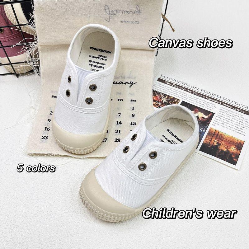 

Children s canvas shoes Boys little white shoes women s treasure Kindergarten baby casual soft sole Students pedal cloth shoes 21 yards inner length about 14.0cm. белый