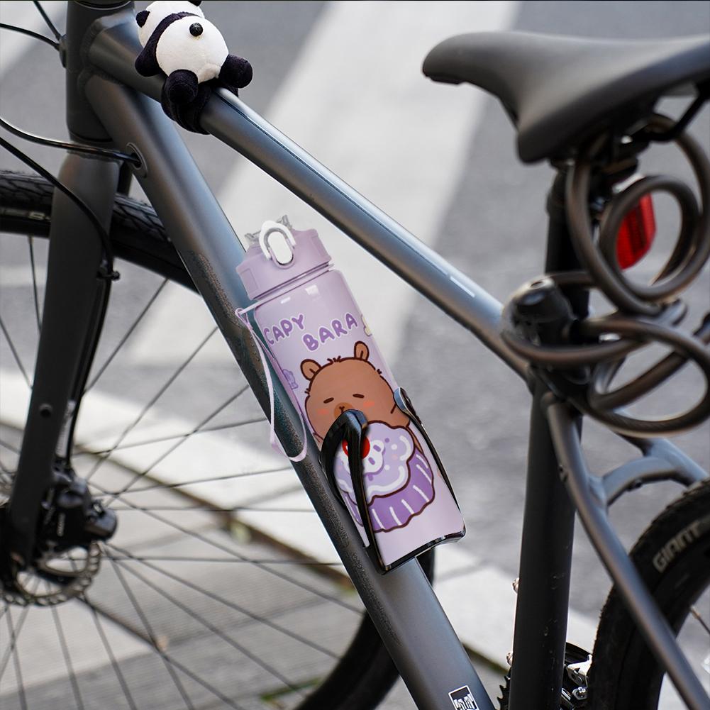 700ml Capybara Water Bottle Sports Water Bottle with Straw Portable Drinking Bottle Travel Water Cup for Outdoor Activities