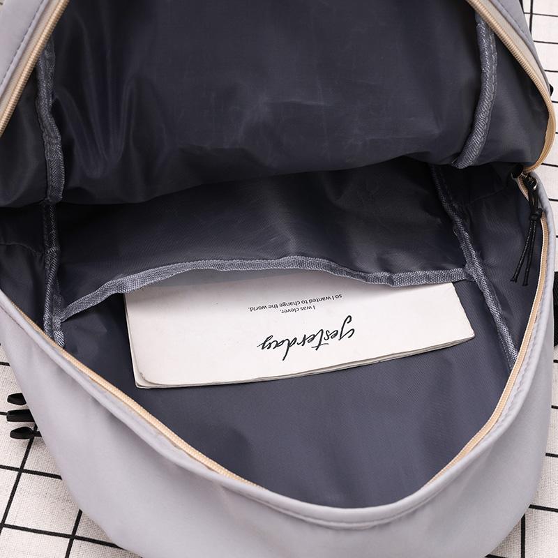 Students Schoolbag Tutoring Bag Large Capacity Knapsack Waterproof Outdoor Travel Backpack Tote Gift