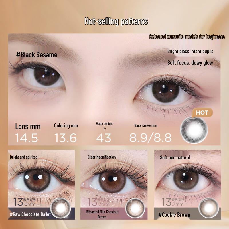 Moody Monthly Colored Contact Lenses (2 Pcs)