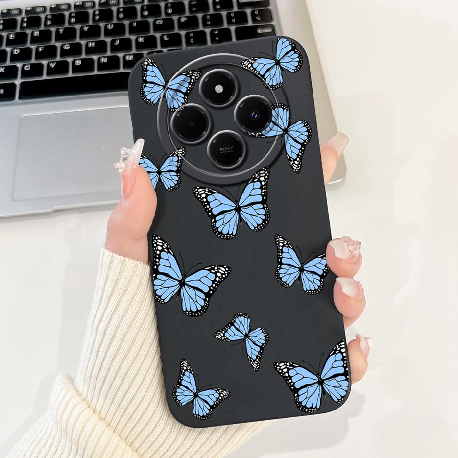 Für Xiaomi Redmi 14C Hülle Stylische Sonnenblume Hübsche Mädchen Rückabdeckung Weiche TPU Handyhülle Für Xiaomi Poco C75 C 75 Redmi14C Fundas