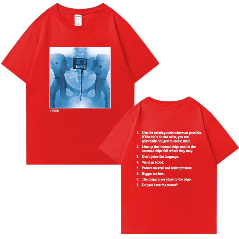 Fashion 2025 Virgin Album Double Sided Print Tee shirt Lorde Singer Graphic short sleeve Men Women t-shirts 100% Cotton Unisex