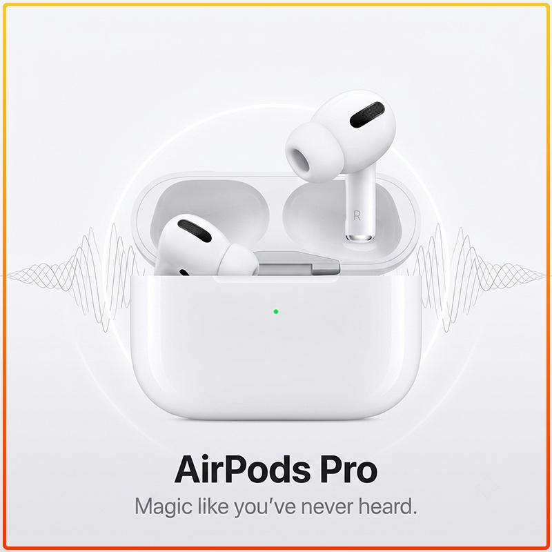 AirPods Pro ANC Earbuds Adaptive EQ Dynamic Head Tracking Auto Pair Noise Isolation Wireless Earphones With Charging Case