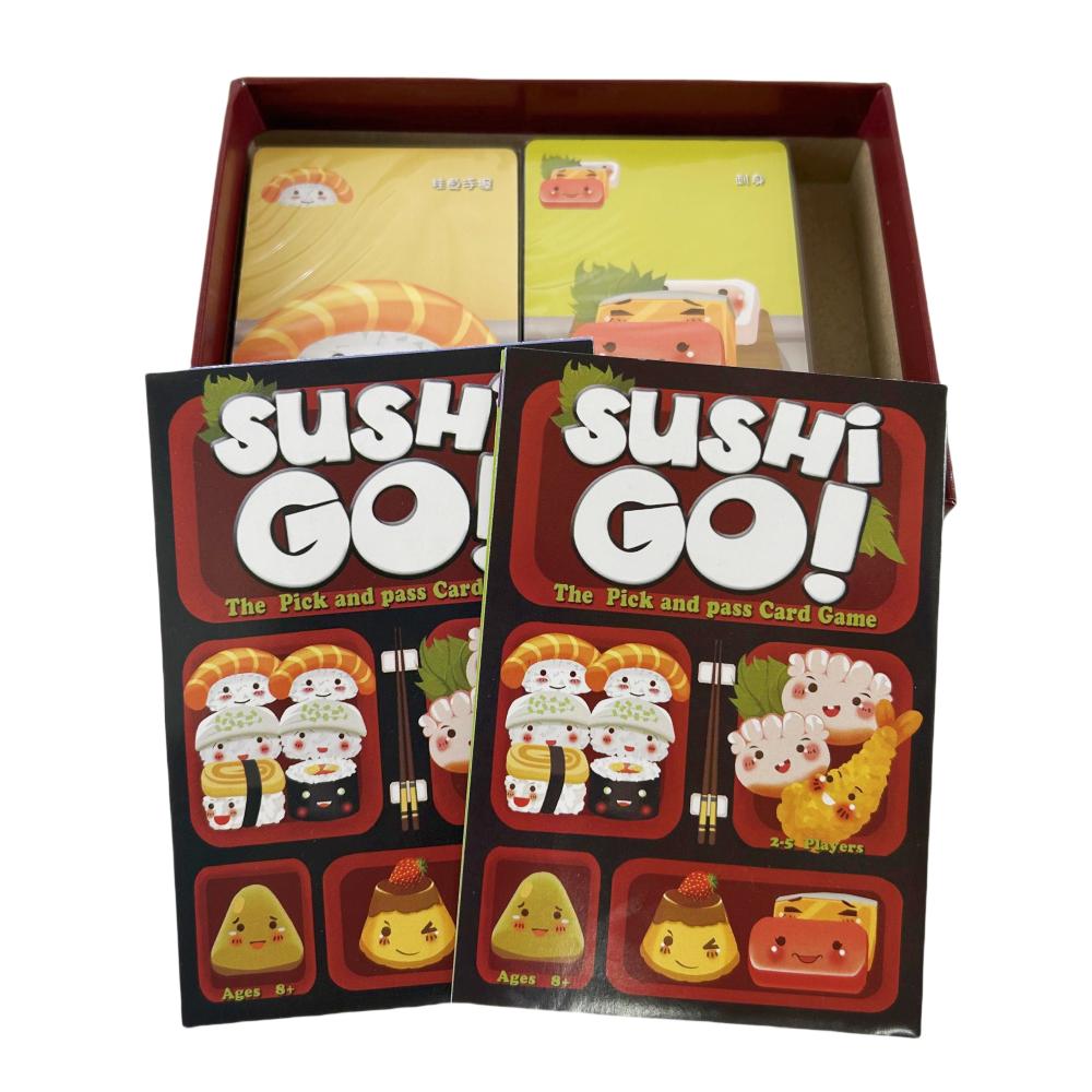 1 Box Sushi Go Family Gathering Board Game Card,Fun Card Game Sushi Go Party Card Games Deck Roll Creative Holiday Gift
