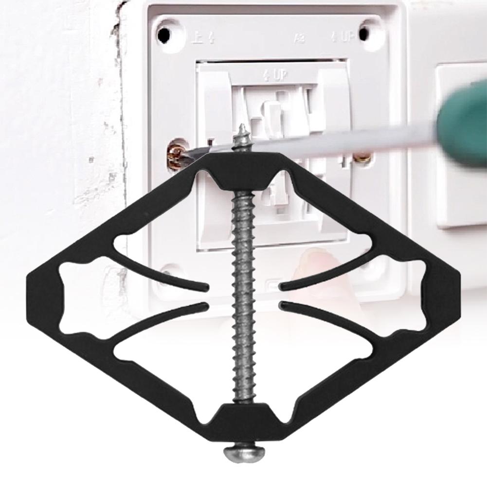 10 Pièces 86mm Réparateur de Boîte d'encastrement Boîte Sombre Bouchon à Vis de Réparation Interrupteur Anciennes Boîtes de Prise Remplacement Support de Mur Fixe Outils Tige de Réparation