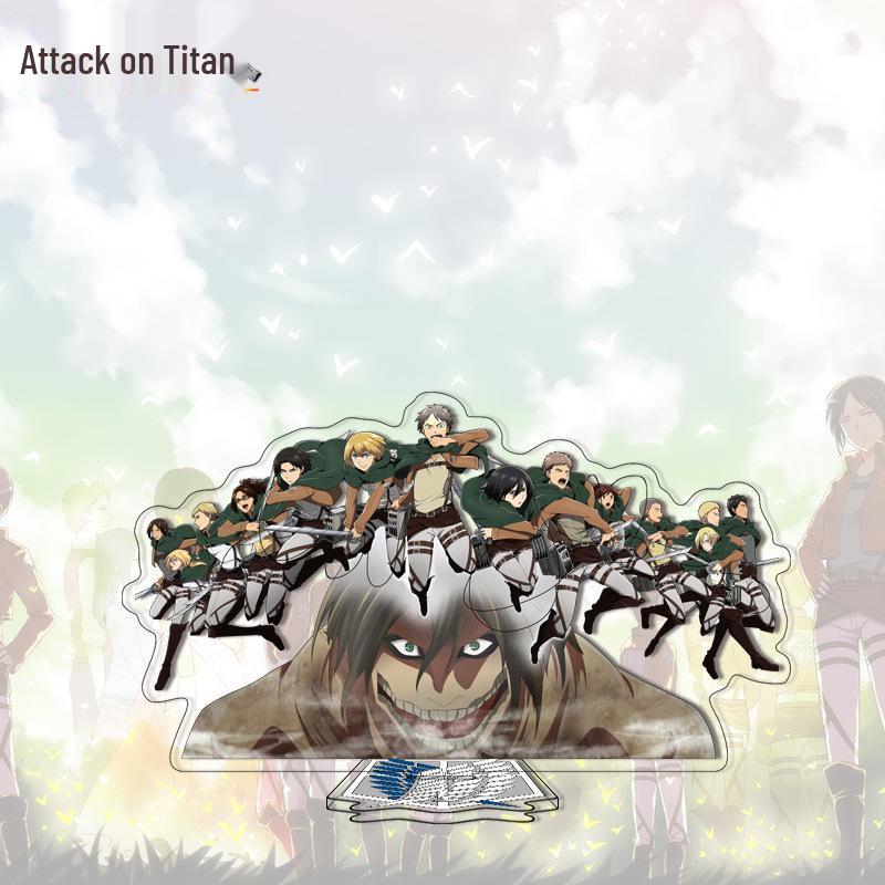 Attack on Titan Anime Acrylic Standee - Cute Cartoon Character Ornament