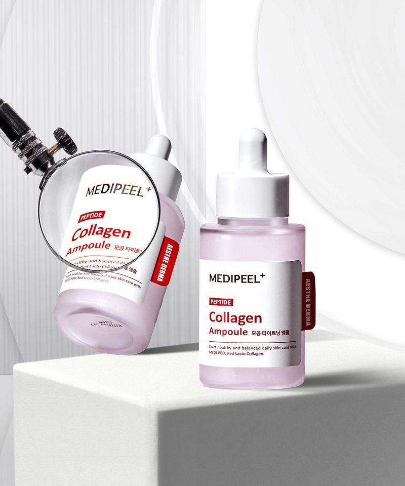 Červený lakto kolagenový stahující ampule na póry 50 ml