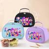 Cute “Hunter Girls” Bento Bag for Kids: Insulated Student Lunch Bag, Portable, Large-Capacity, Handheld Lunch Bag