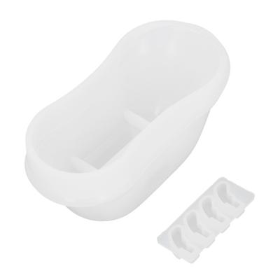 Stampi in resina per contenitori per vasca da bagno, facili da sformare, stampi in silicone per colata epossidica fai da te per contenitori portachiavi