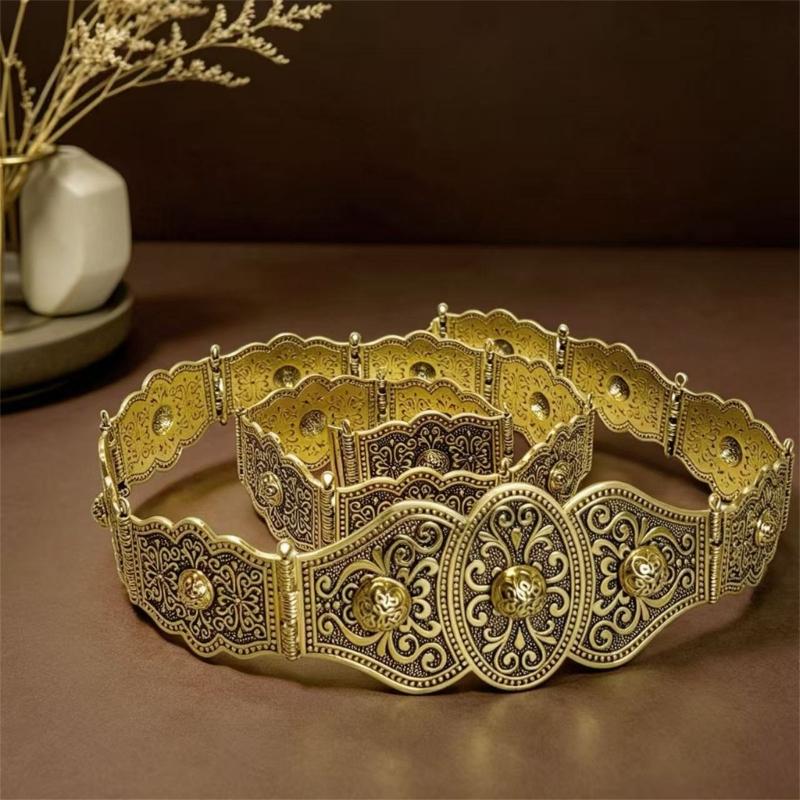 Premium Zincs Alloys Wedding Belt And Armors Intricate Authentic Caucasian Themed Durability Waist Belt For Grooms