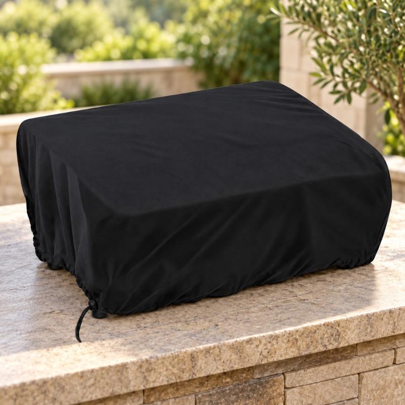 Dark Barbecue Fabric Cover for Household Outdoor Storage, Reduces Everyday Loose Debris That Can Settle on a Cooking Unit During Storage