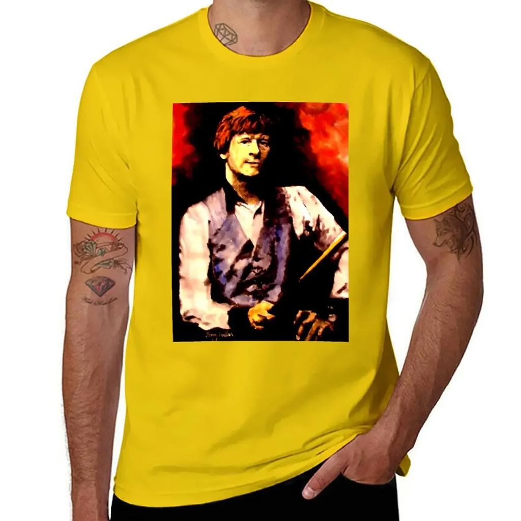 Alex Higgins Snooker Art Northern Irish Tshirt Quick Drying Plain Unisexs Tshirt