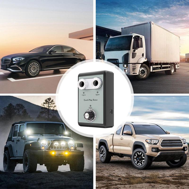 Car Spark Plug Tester Automotive Engine Ignition Coil Tester Safe Plug Analyzer Double Plug Vehicle Diagnostic Tools