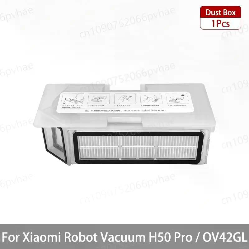 Suitable for For Xiaomi Robot Vacuum H50 OV43GB / H50 Pro OV42GL Cleaner Accessories Main Side Brush Cover Filter Mop Holder Dust Bag Dust Box