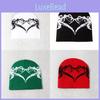 Knitted Heart Spider Web Knitted Hat With Warmth For Fall Winter Casual Wear