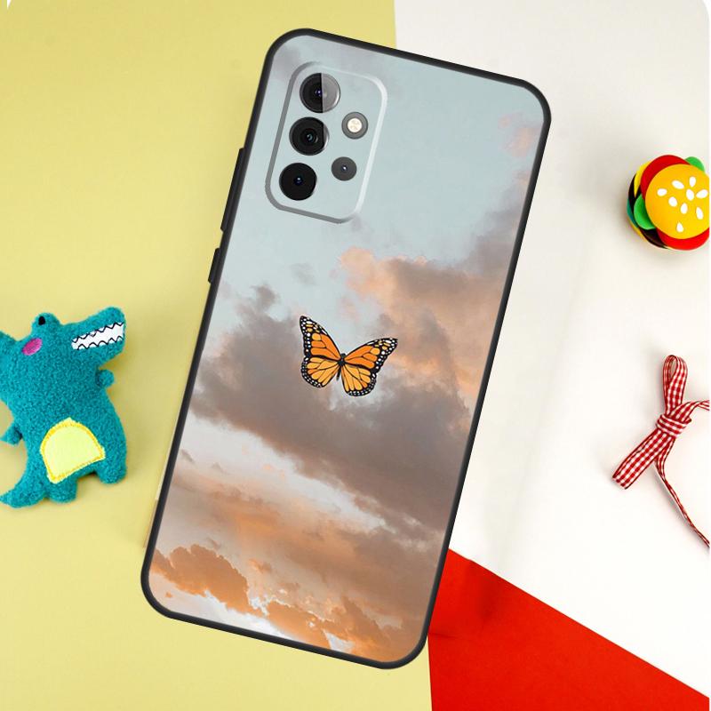 Butterfly Sky For Samsung Galaxy A22 A32 A52 A54 A34 A14 A55 A35 A15 A53 A33 A13 A05 A06 A16 Phone Case