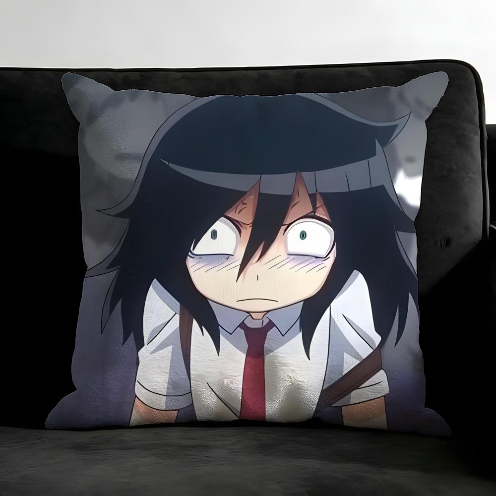 K-Kuroki Tomokoo Anime Cushion Cover Pillowcase Ultra Soft Skin Friendly Fabric Cloud Like Comfort & Concealed Zipper