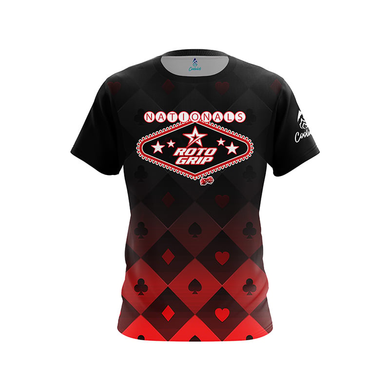 New = Roto Grip Leopard Red Lip Split Color Bowling Jersey Short Sleeve Performance Sports Tee Fan Casual Streetwear Tops