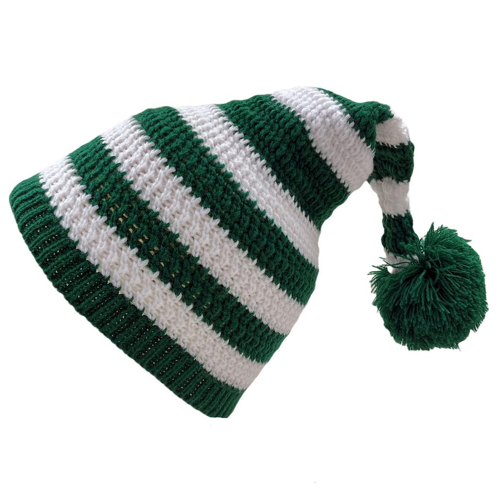 Christmas Elf Knit Hat With Brim For Kids And Adults Perfect Winter Holiday Accessory
