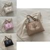 Stylish 2024 Bowknot Tote Bag In Black Pink Cream Khaki Ideal For Daily Use